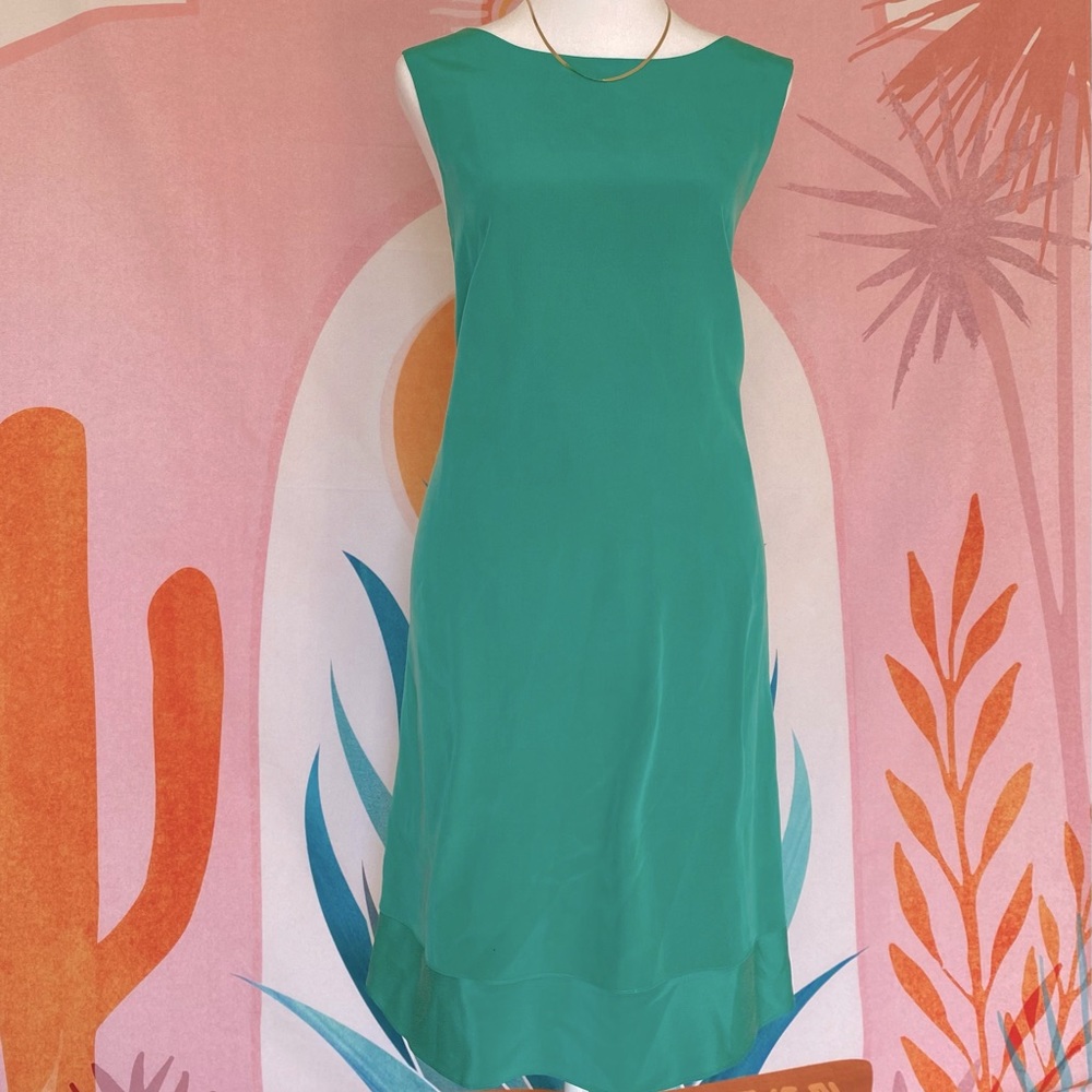 100% Silk Liz Claiborne Vintage Dress, size 14 (fits like 10/12)